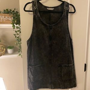 Overall denim dress